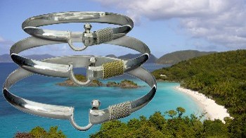 Island Hook Bracelet Wide Band